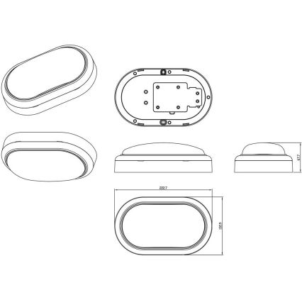 Philips - LED Sienas lampa PROJECTLINE LED/15W/230V IP65