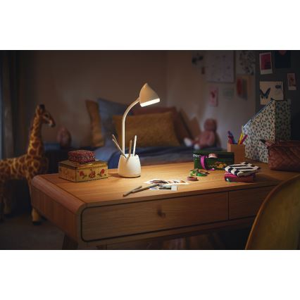 Philips - LED Aptumšojama skārienvadāma galda lampa HAT LED/4,5W/5V 1800 mAh 3000/4000/5700K CRI 90