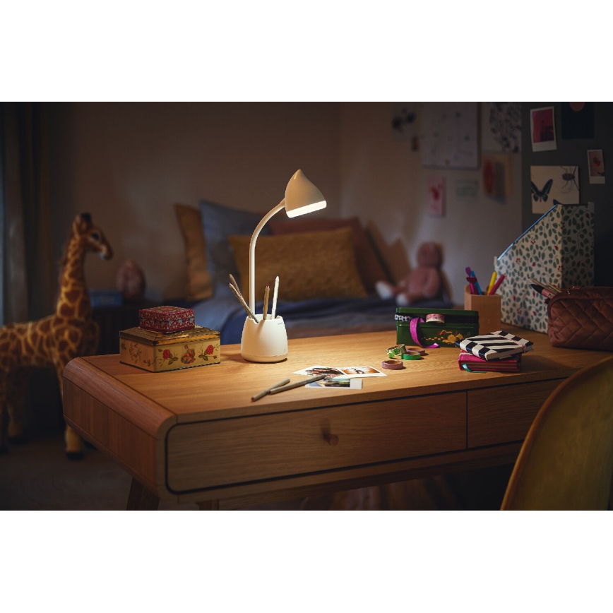 Philips - LED Aptumšojama skārienvadāma galda lampa HAT LED/4,5W/5V 1800 mAh 3000/4000/5700K CRI 90