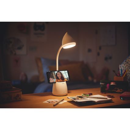 Philips - LED Aptumšojama skārienvadāma galda lampa HAT LED/4,5W/5V 1800 mAh 3000/4000/5700K CRI 90