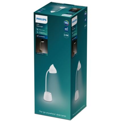 Philips - LED Aptumšojama skārienvadāma galda lampa HAT LED/4,5W/5V 1800 mAh 3000/4000/5700K CRI 90