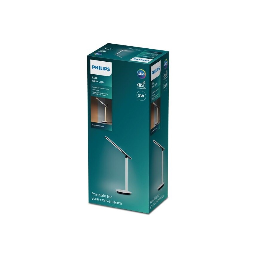 Philips - LED Aptumšojama skārienvadāma galda lampa IVORY LED/5W/5V 2700/3600/5000K CRI 90