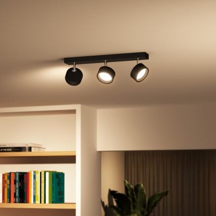 Philips - LED Starmetis 3xLED/5,5W/230V melna