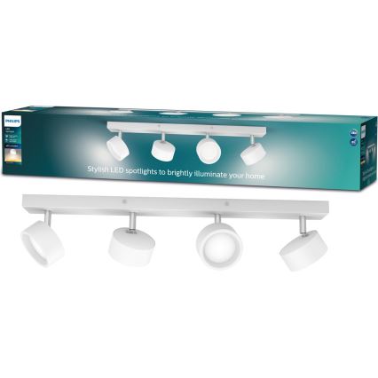 Philips - LED Starmetis 4xLED/5,5W/230V balta