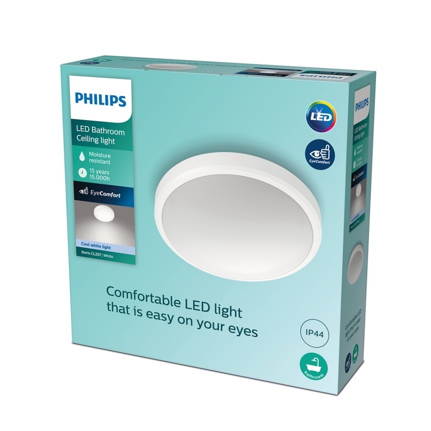 Philips - LED Vannas istabas griestu gaismeklis LED/17W/230V 4000K IP44