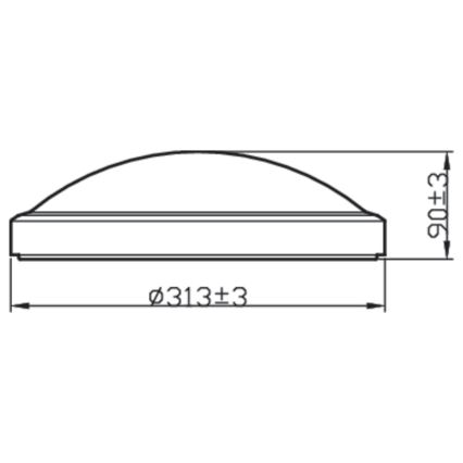 Philips - LED Vannas istabas griestu gaismeklis DORIS LED/17W/230V IP44