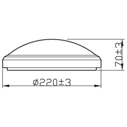 Philips - LED Vannas istabas griestu gaismeklis DORIS LED/6W/230V 2700K IP54 balts