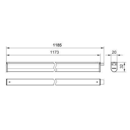 Philips - LED Virtuves zem skapīša lampa PROJECTLINE LED/13W/230V 3000/4000/6500K