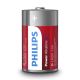 Philips LR20P2B/10 - 2 gab Alkaline baterija D POWER ALKALINE 1,5V