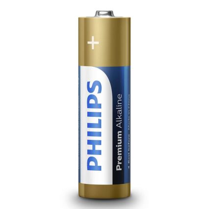 Philips LR6M4B/10 - 4 gab Alkaline baterija AA PREMIUM ALKALINE 1,5V 3200mAh
