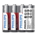 Philips LR6P4F/10 - 4 gab Alkaline baterija AA POWER ALKALINE 1,5V 2600mAh