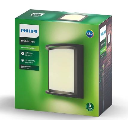 Philips Massive - LED Āra sienas lampa LED/12W/230V IP44