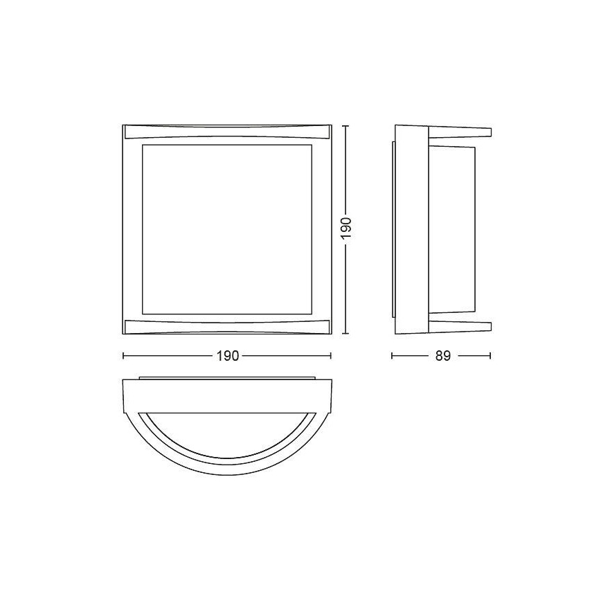 Philips Massive - LED Āra sienas lampa LED/12W/230V IP44