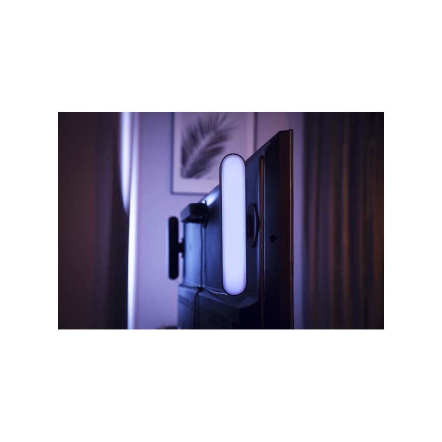 Philips - Pagarinātāja komplekts LED RGB Aptumšojama galda lampa Hue PLAY LED/6W/230V melna