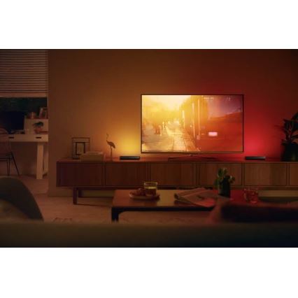 Philips - Pagarinātāja komplekts LED RGB Aptumšojama galda lampa Hue PLAY LED/6W/230V melna