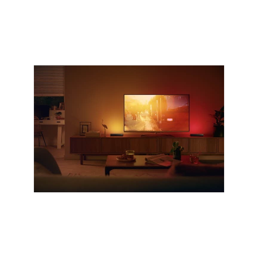Philips - Pagarinātāja komplekts LED RGB Aptumšojama galda lampa Hue PLAY LED/6W/230V melna