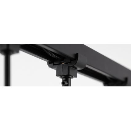 Philips - Piekaramais gaismeklis ar trosi sliedes sistēmai EASYLINK 3xGU10/7W/230V 1m melns