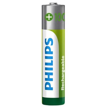 Philips R03B4RTU10/10 - 4 gab. Uzlādējama baterija AAA NiMH/1,2V/1000 mAh