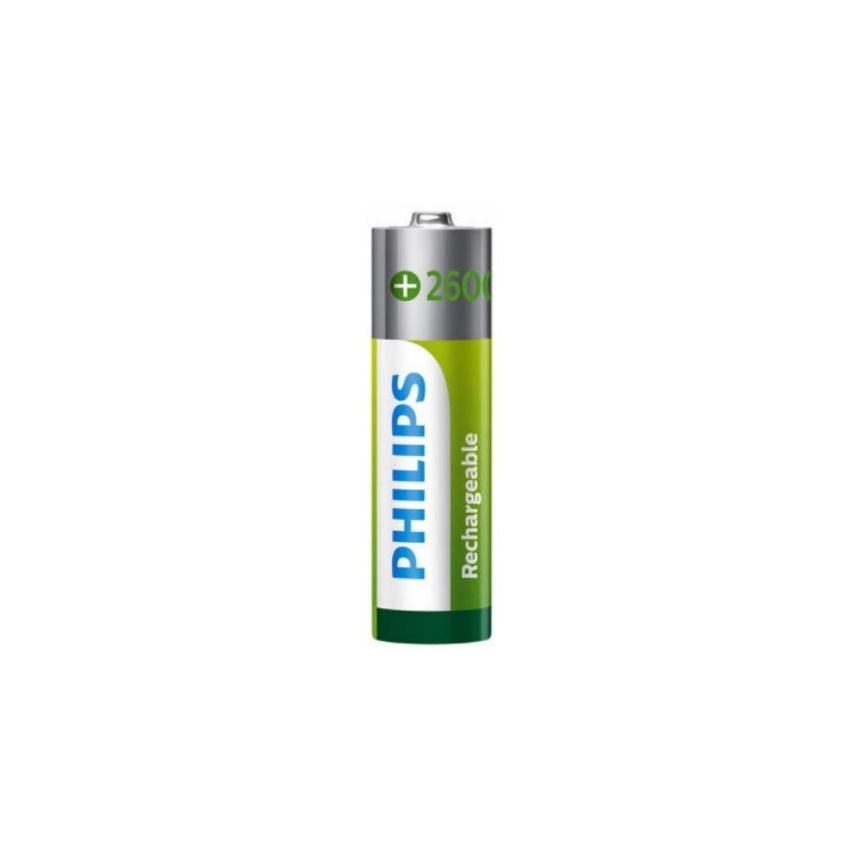 Philips R6B4B260/10 - 4 gab. Uzlādējama baterija AA NiMH/1,2V/2600 mAh