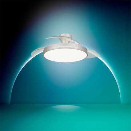 Philips - LED regulējams griestu gaismeklis ar ventilatoru ATLAS LED/35W/230V matēts hroms + tālvadība