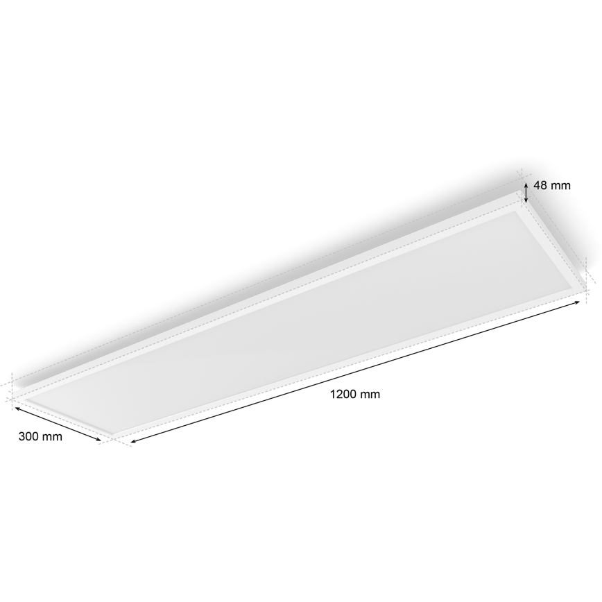 Philips - LED griestu gaismeklis ar regulējamu spilgtumu Hue AURELLE LED/39W/230V 2200-6500K 120x30 cm balts