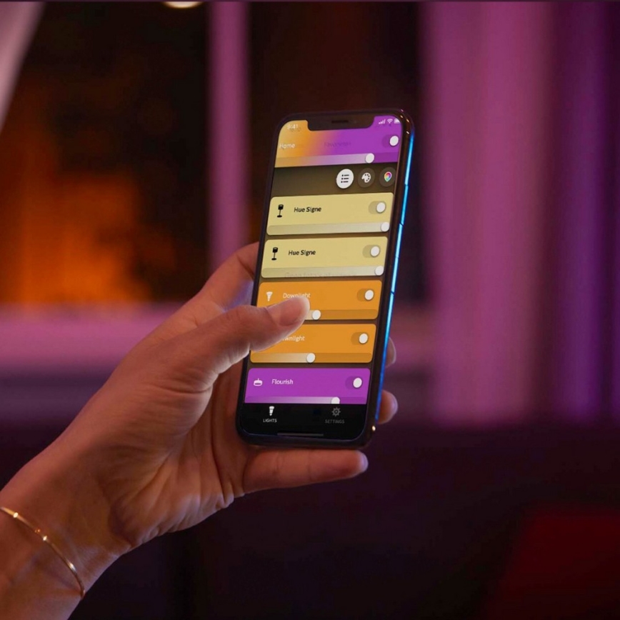 Philips - RGB LED regulējama galda lampa Hue BLOOM LED/7,1W/230V