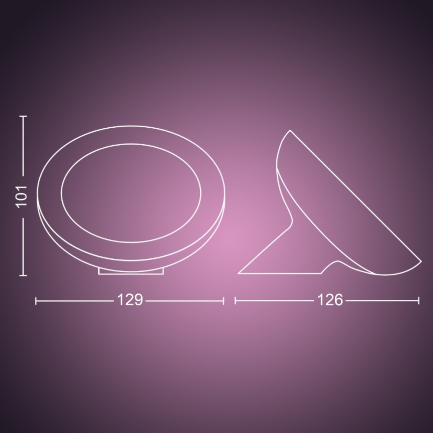Philips - RGB LED regulējama galda lampa Hue BLOOM LED/7,1W/230V