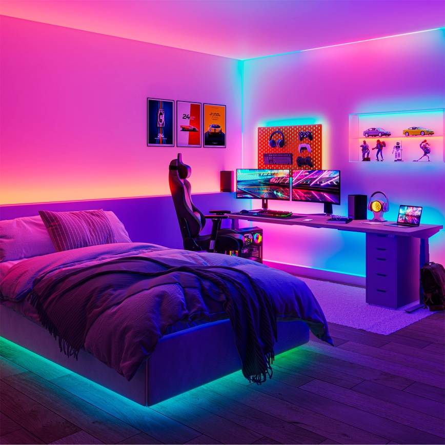 Philips - LED RGBIC regulējamā lente SMART STRIP 3m LED/13W/230V 2700-6500K Wi-Fi