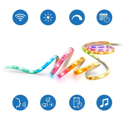 Philips - LED RGBIC regulējamā lente SMART STRIP 3m LED/13W/230V 2700-6500K Wi-Fi