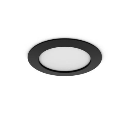 Philips - LED RGBW regulējams vannas istabas iebūvējams gaismeklis Hue SLIM LED/12W/230V 1000-20000K melns IP44