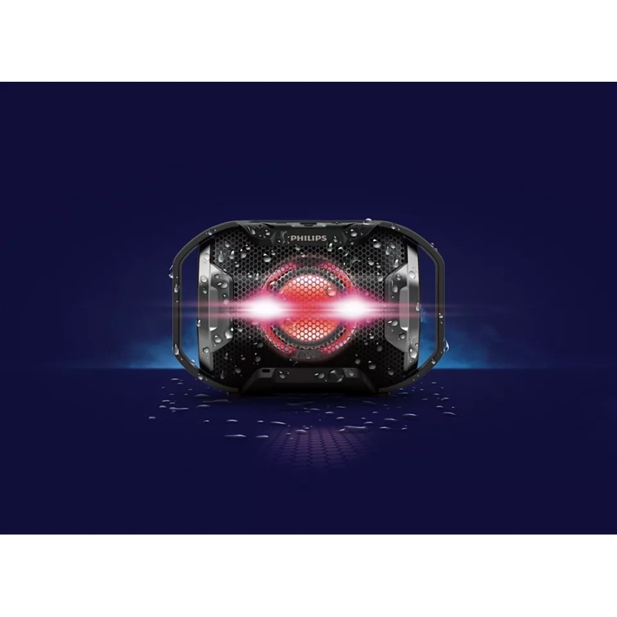 Philips SB300B/00 - Bluetooth pārnēsājams skaļrunis 4W/5V IPX7 melns