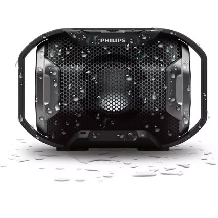 Philips SB300B/00 - Bluetooth pārnēsājams skaļrunis 4W/5V IPX7 melns