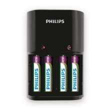 Philips SCB1450NB/12 - Bateriju lādētājs MULTILIFE 4xAAA 800 mAh 230V