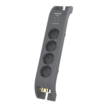 Philips SPN5144A/58 - Pārsprieguma aizsardzība 4Z 2m, pelēka