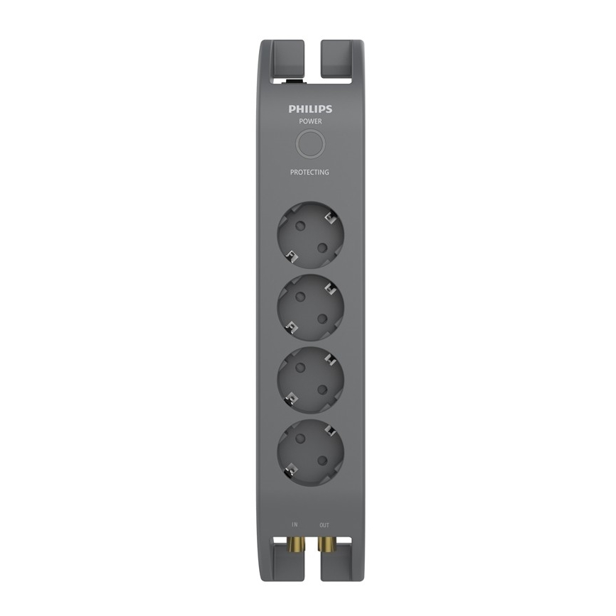 Philips SPN5144A/58 - Pārsprieguma aizsardzība 4Z 2m, pelēka