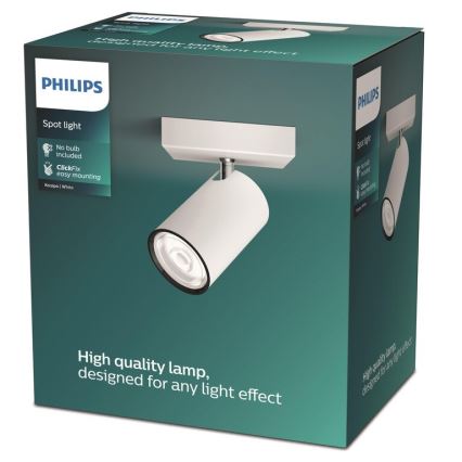 Philips - Starmetis KOSIPO 1xGU10/5,5W/230V balta