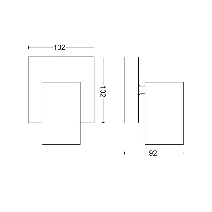 Philips - Starmetis KOSIPO 1xGU10/5,5W/230V balta