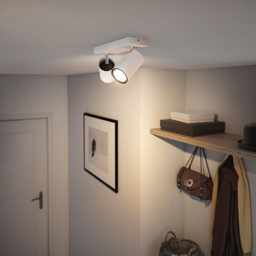 Philips - Starmetis KOSIPO 2xGU10/5,5W/230V balta