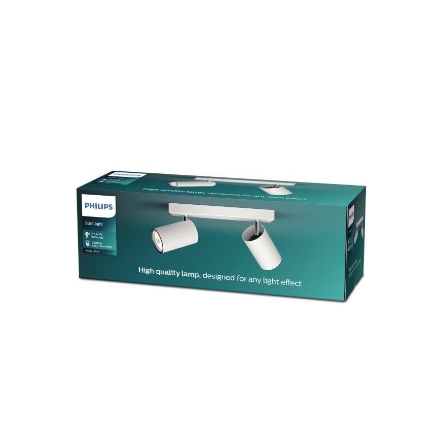 Philips - Starmetis KOSIPO 2xGU10/5,5W/230V balta