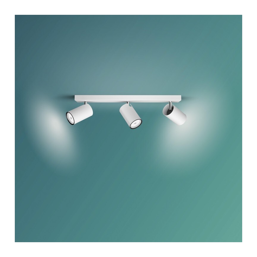 Philips - Starmetis KOSIPO 3xGU10/5,5W/230V balta