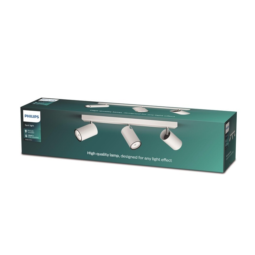 Philips - Starmetis KOSIPO 3xGU10/5,5W/230V balta