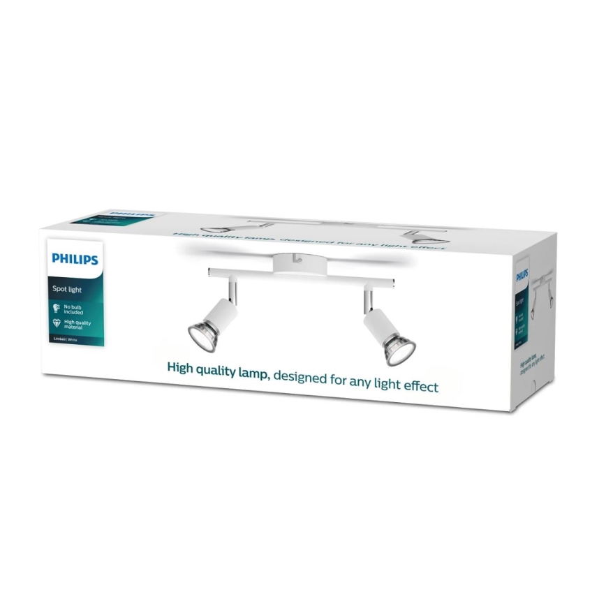 Philips - Starmetis 2xGU10/50W/230V balta