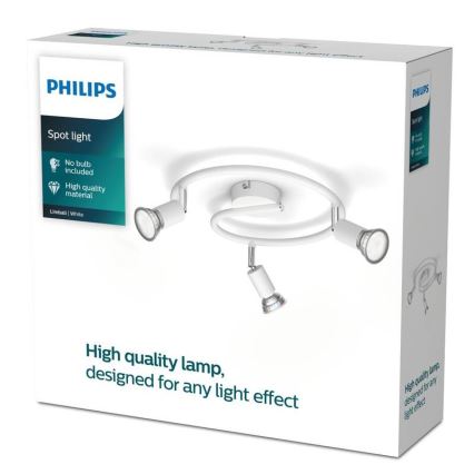 Philips - Starmetis 3xGU10/50W/230V balta