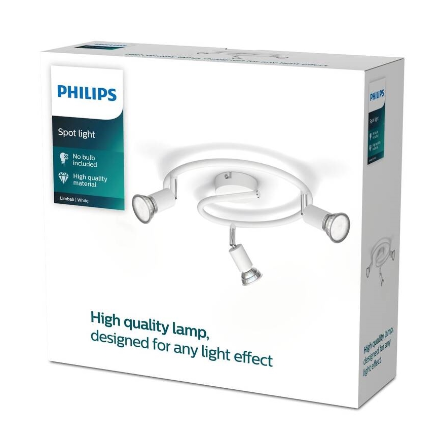 Philips - Starmetis 3xGU10/50W/230V balta