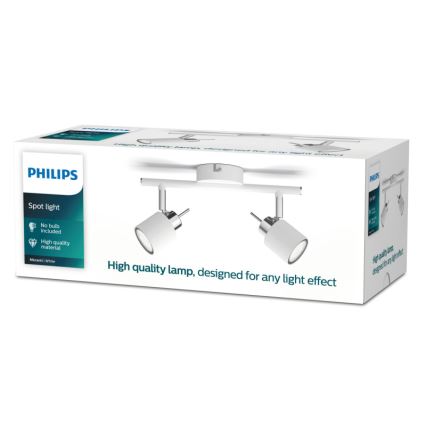 Philips - Starmetis 2xGU10/35W/230V balta