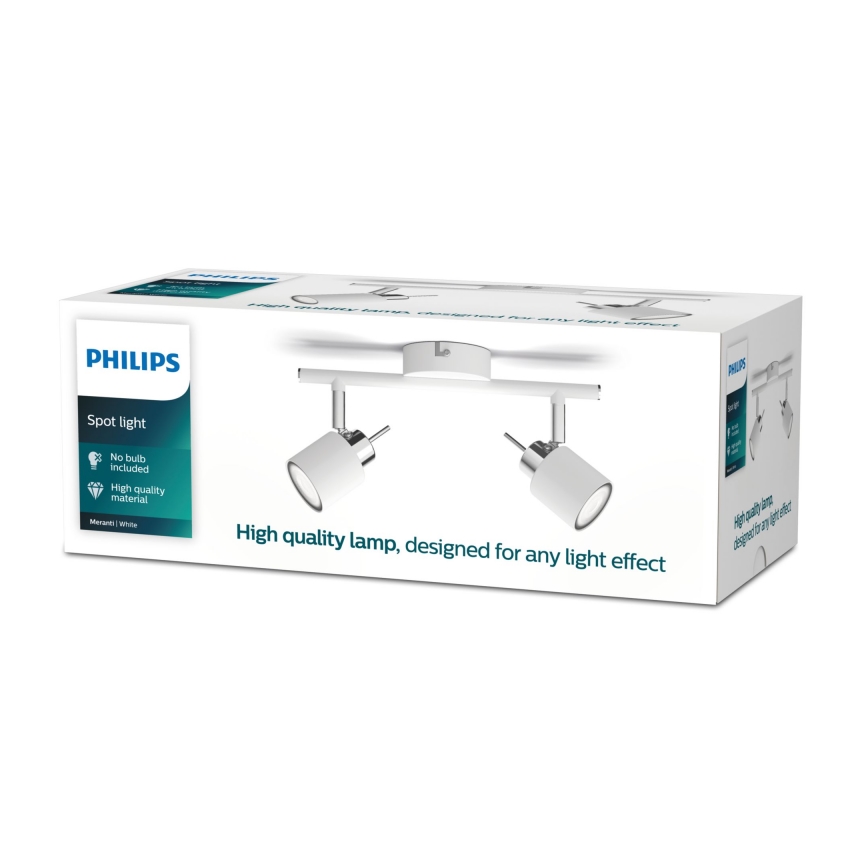 Philips - Starmetis 2xGU10/35W/230V balta