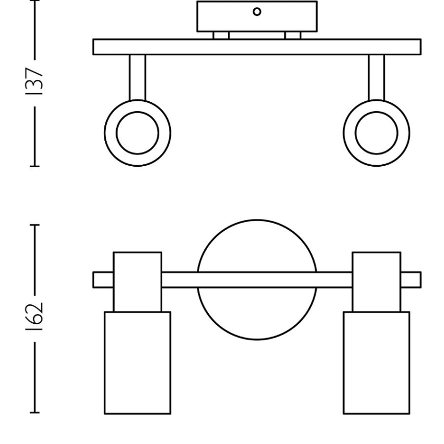 Philips - Starmetis PALMS 2xE14/25W/230V