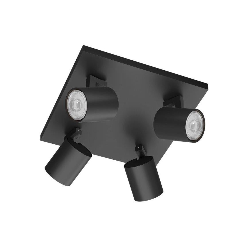 Philips - Starmetis 4xGU10/20W/230V melna