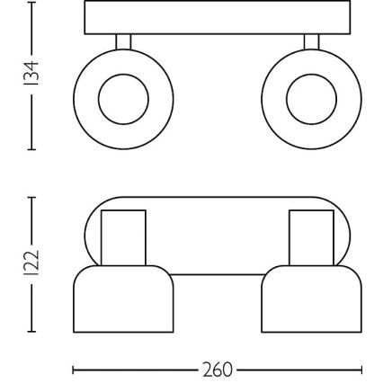 Philips - Starmetis SLEET 2xE14/25W/230V