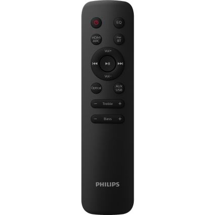 Philips TAB7207/10 - Skaņas josla ar zemfrekvences skaļruni 520W/230V + tālvadības pults